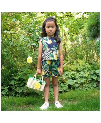 Girls' Lemon Boxy Top and Shorts Ruffle Set - Little Kid, Big Kid