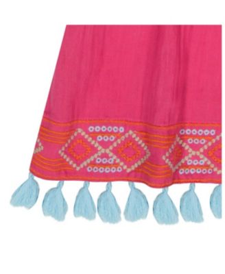 Girls' Embroidery Serena Tassel Dress - Little Kid, Big Kid