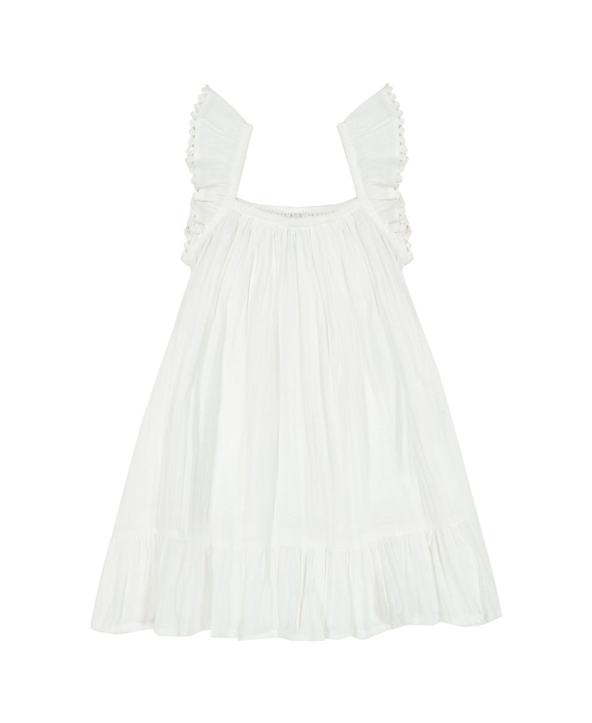 Mer St. Barth Girls' Mini Eva Ruffle Dress - Little Kid, Big Kid