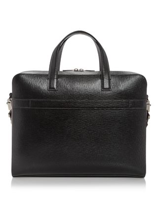 Gancini Leather Briefcase