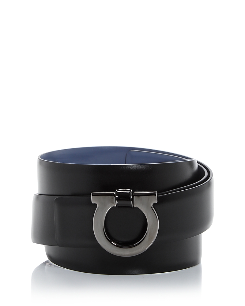 Ferragamo Men's Gancini Reversible Leather Belt