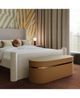   Pomp Honey Velvet Bench