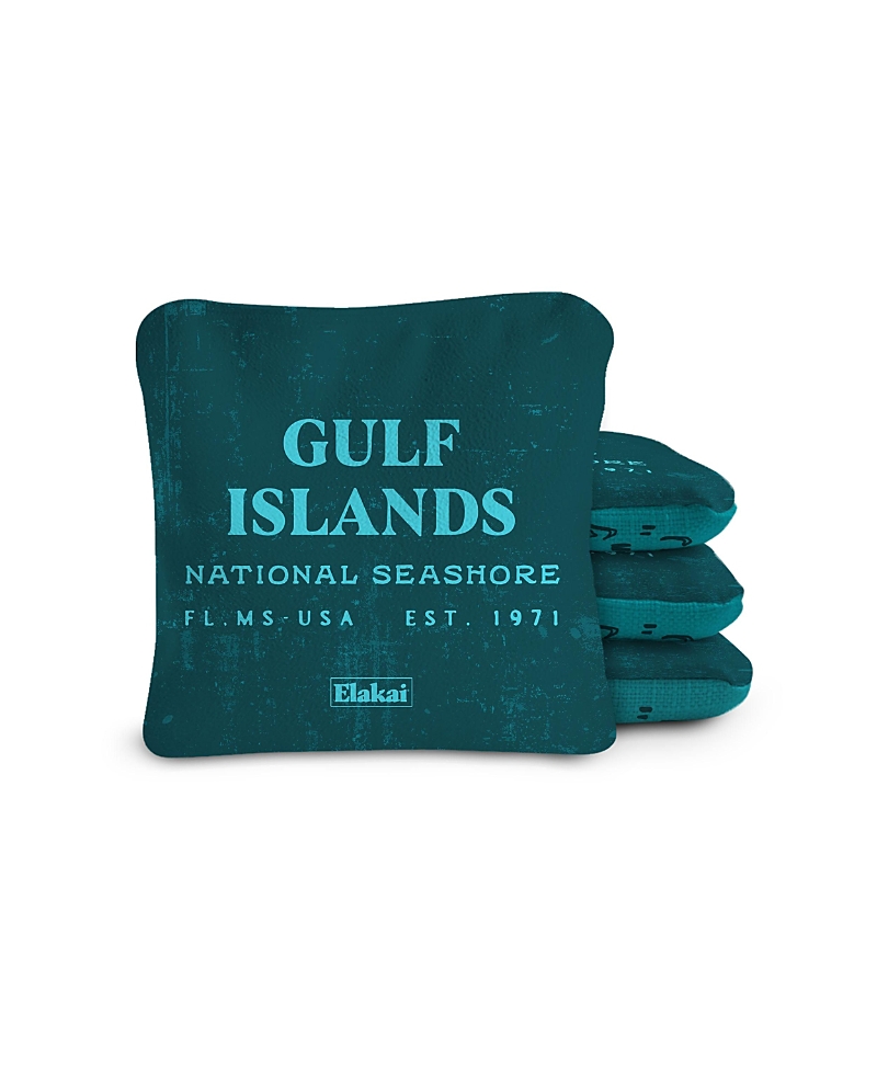 Elakai 6x6 Gulf Islands National Seashore Durasuede + Turbo Polyglide Pilot Versacraft Cornhole Bags
