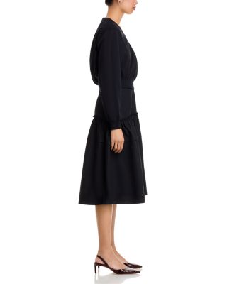 Long Sleeve Double Layer Combo Dress