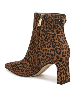 Women's Saige Animal Print Calf Hair Ankle Boots