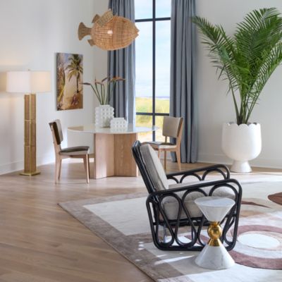 Charade Studded Low Vase