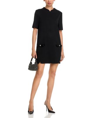 Wool Blend Shift Dress