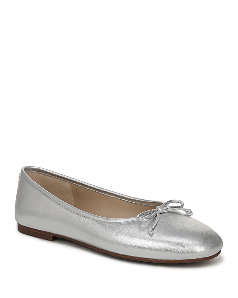Sam Edelman Alie Ballet Flat In Silver