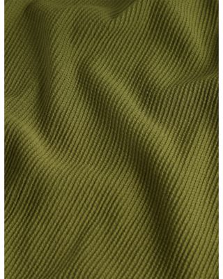 Aindrea Textured Rib Open Neck Knitted Polo Shirt