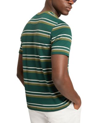 Gorano Striped Textured Tee