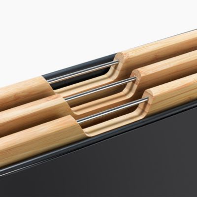 Folio 3 Piece Bamboo Cutting Board Set with Stainless Steel Case