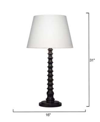 Revolution Wood Table Lamp with Linen Shade