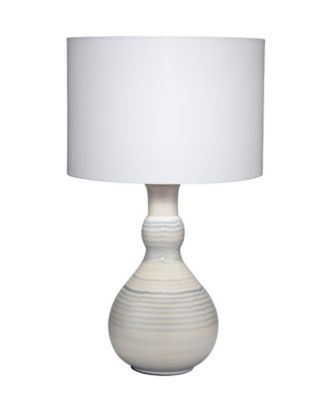 Droplet Ceramic Table Lamp with Linen Shade