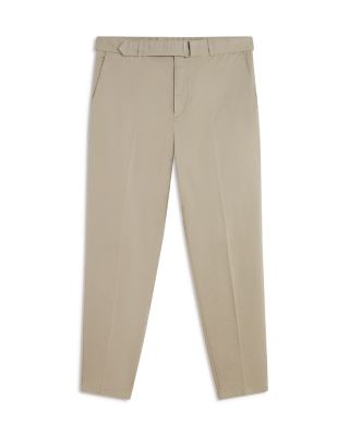 Armodo Tapered Fit Belted Cotton Stretch Pants