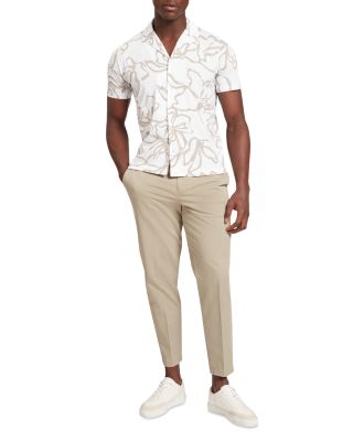 Claub Printed Jersey Button Down Shirt