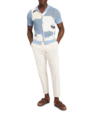 Gillspi Floral Graphic Pointelle Knit Shirt