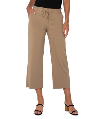 Tie Waist Ankle Pants