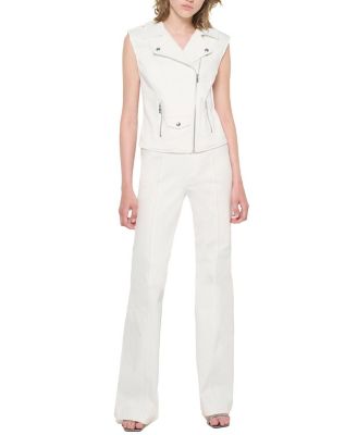 Casablanca Straight Leg Jeans in White Wash Denim