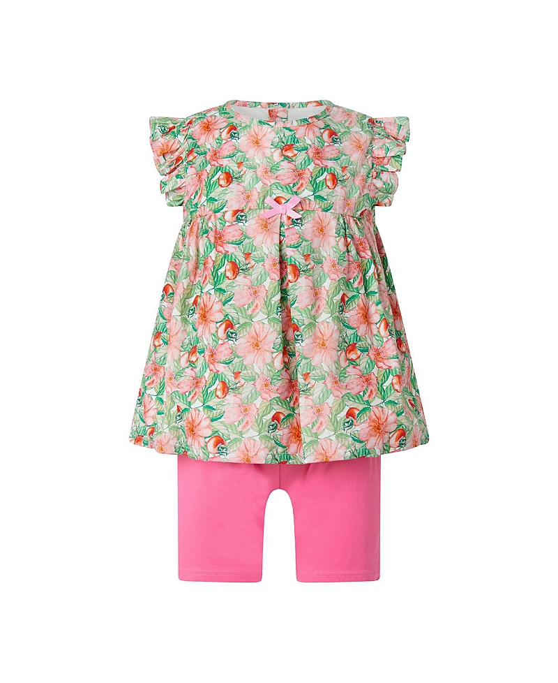 Rachel Riley Girls' Tropical Fruit Top And Short Set - Little Kid, Big Kid In Green