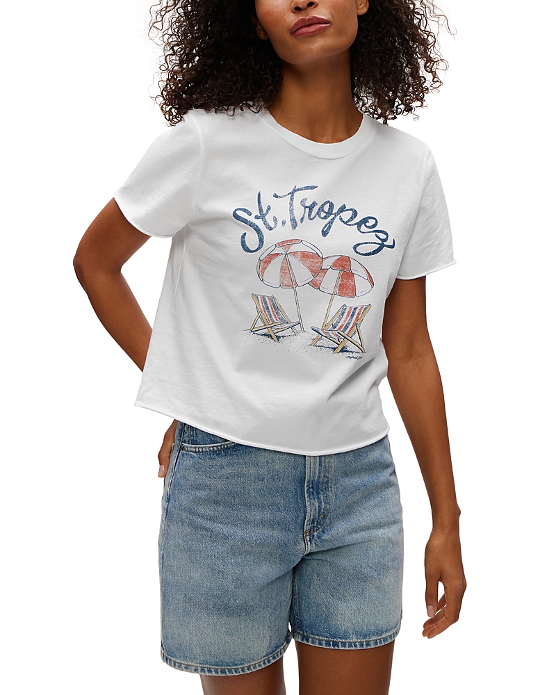 Michael Stars St. Tropez Graphic T-shirt In White