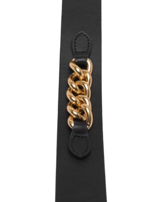 Women&#39;s Chain Detail Leather Belt