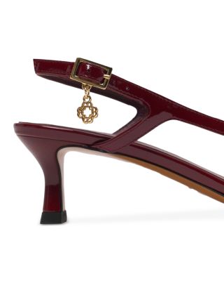 Women's Patent Leather Slingback Pumps