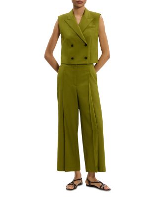 Theory Peak Double Breasted Vest | Bloomingdale's