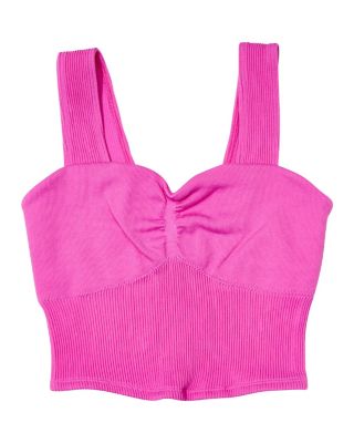  Girls' Ribbed Wide Strap Cami - Big Kid