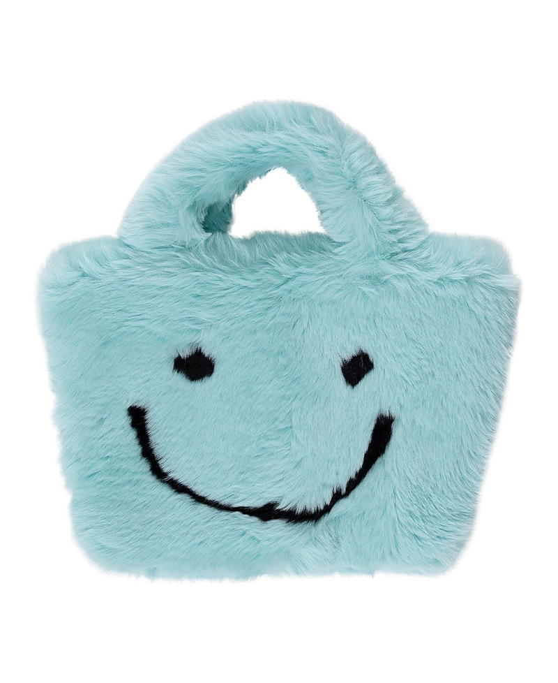 Malibu Sugar Girls' Fuzzy Smiley Face Purse - Little Kid, Big Kid In Blue