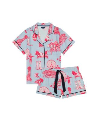 Dallas Toile Pajama Shorts Set