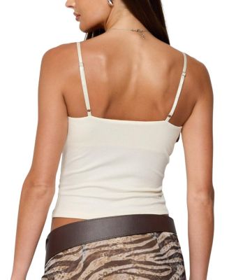 Layered Bra Cowl Neck Top