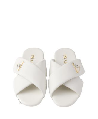  Women's Padded Nappa Leather Slides