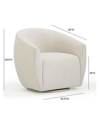 Jordan Velvet Swivel Chair