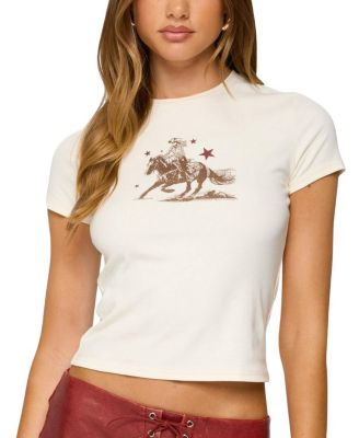 Edikted - Western Graphic T Shirt