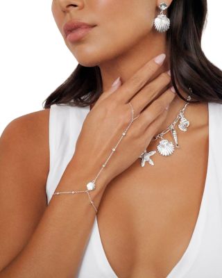Santorini Cubic Zirconia Shell Hand Chain