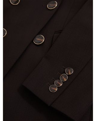 Lia DNA Double Breasted Blazer Chocolate