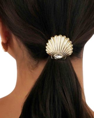 Santorini Cubic Zirconia Shell Hair Tie
