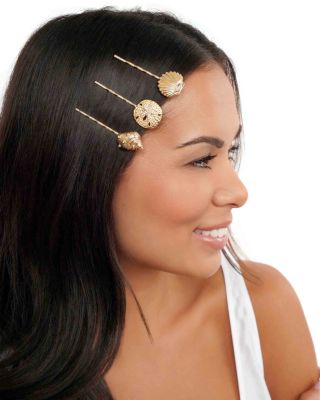 Oceanic Cubic Zirconia Bobby Pins, Set of 3