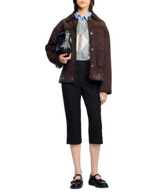 Side Zip Capri Pants