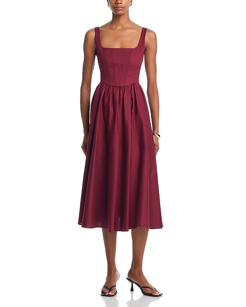 Wayf Desi Bustier Midi Dress