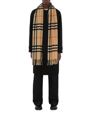 Check Cashmere Scarf