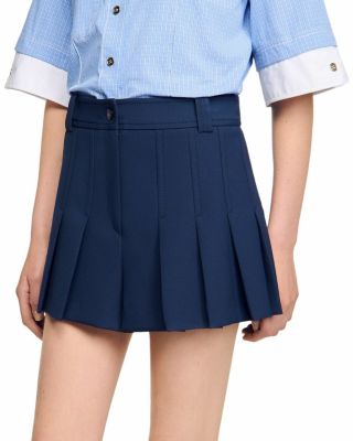 Cropped Jacket, Buttoned Crop Top, Tailored Pleated Shorts, & Short Pleated Dress