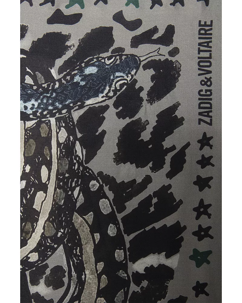 Zadig & Voltaire Billie Snakes Square Scarf