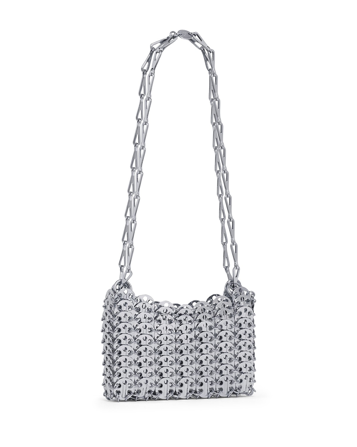 Rabanne 1969 Nano Pochette in Silver