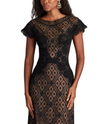 存在感絶大【TADASHI SHOJI】Jasi Embroidered Illusion Gown Jasi Embroidered Illusion Gown | Tadashi Shoji
