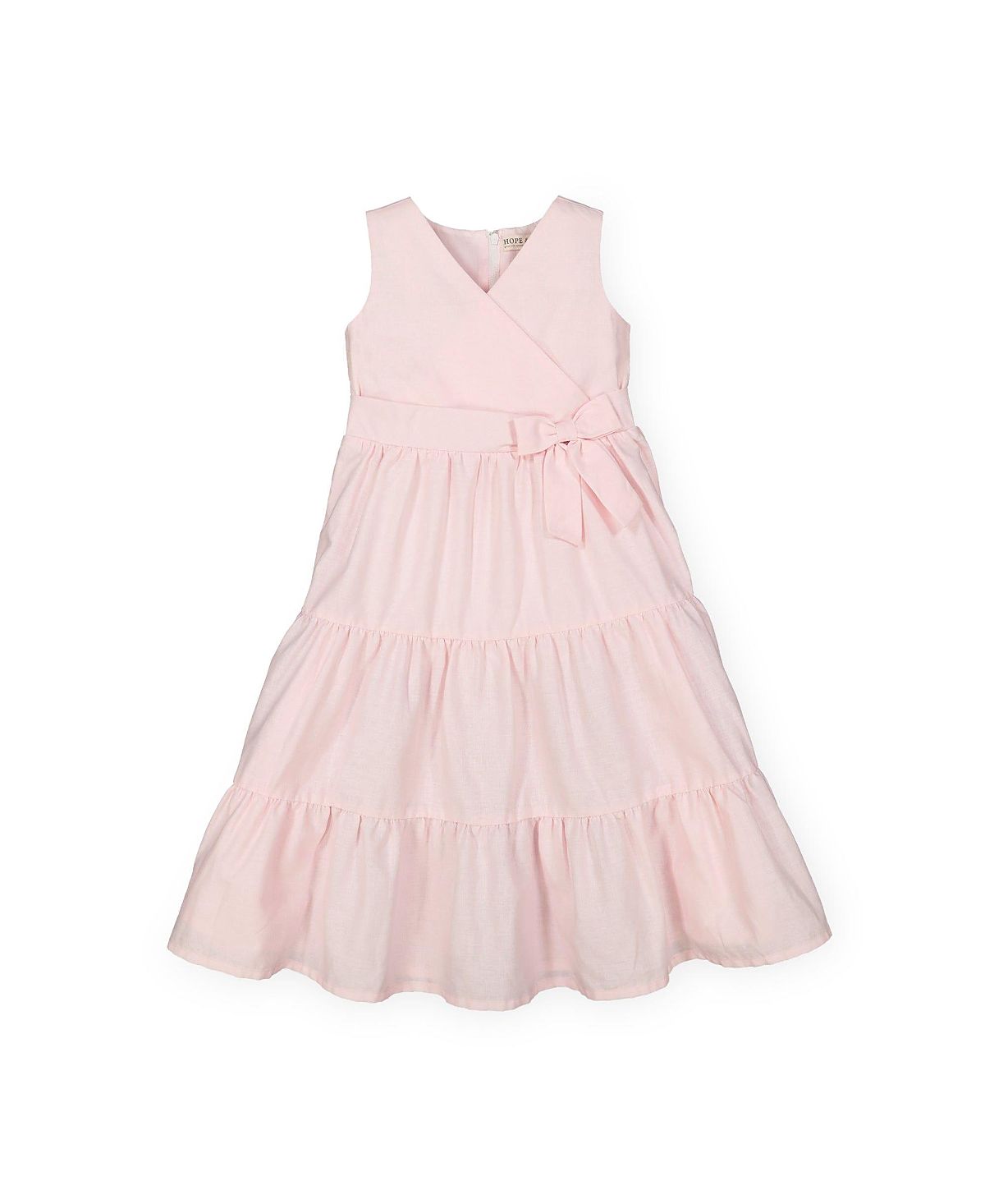 Hope & Henry Girls' Tiered Wrap Dress - Baby