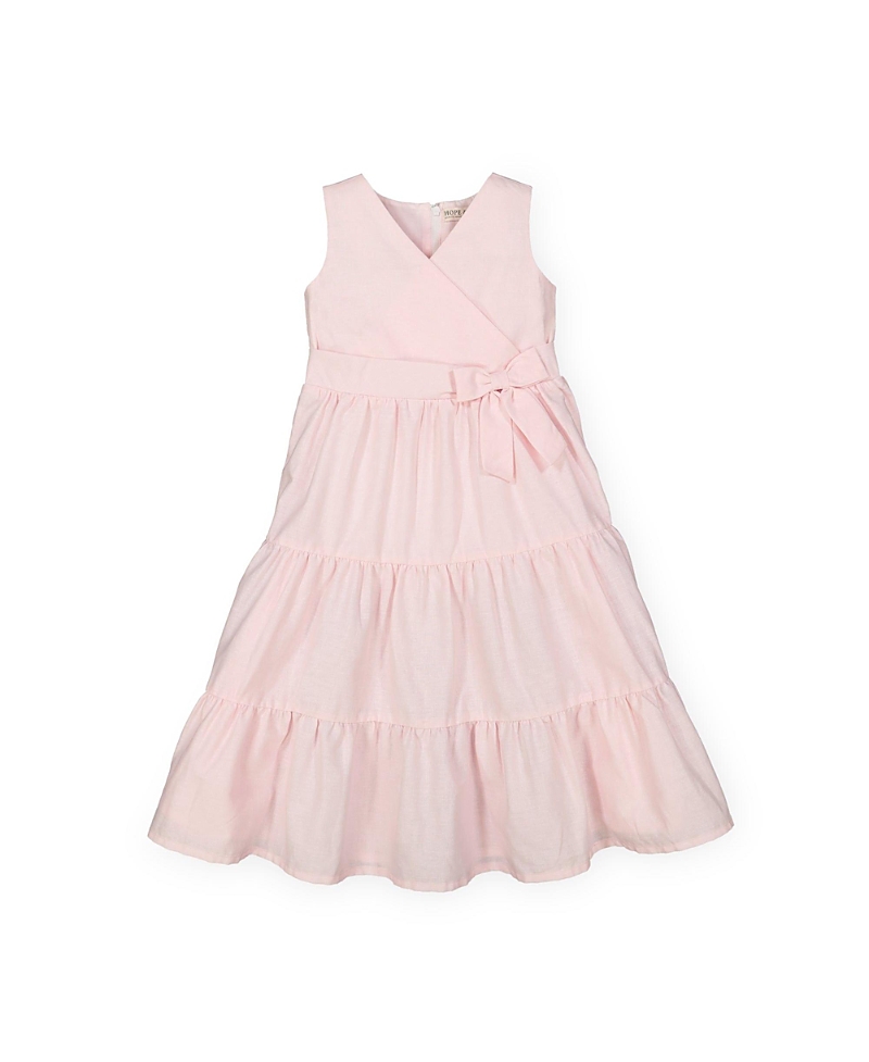 Hope & Henry Girls' Tiered Wrap Dress - Baby