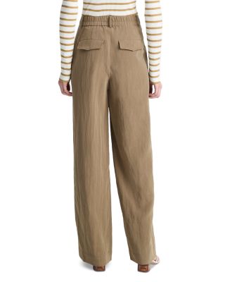 Mid Rise Relaxed Wide Leg Pants