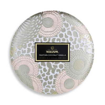 Tahitian Coconut Vanilla 3 Wick Tin Candle