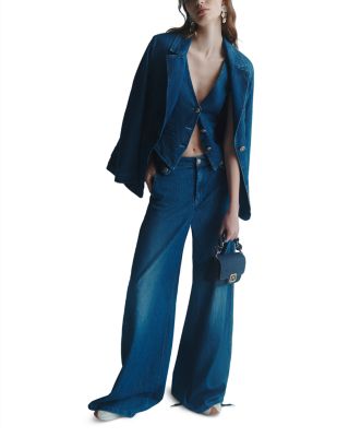 Wide Leg Jeans in Blue Jeans